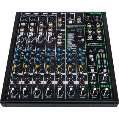 Mackie PROFX10V3 efektu mikseris (10-kanālu)