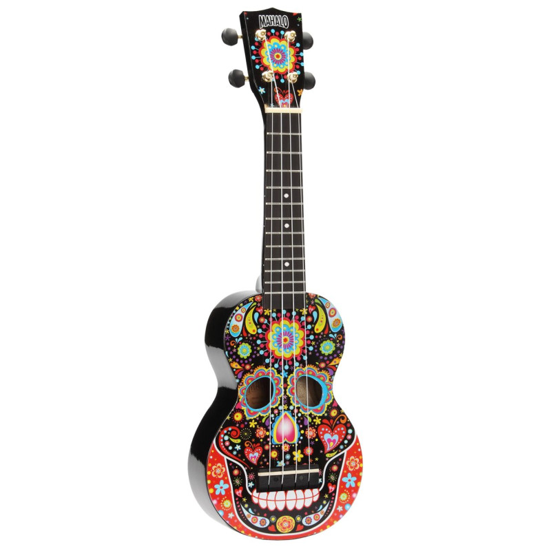 Mahalo Art Skull Ukulele