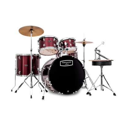 Mapex Tornado Fusion 5-pc Red Bungu komplekts