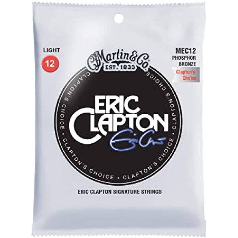 Martin Eric Clapton MEC12 струны для акустической гитары