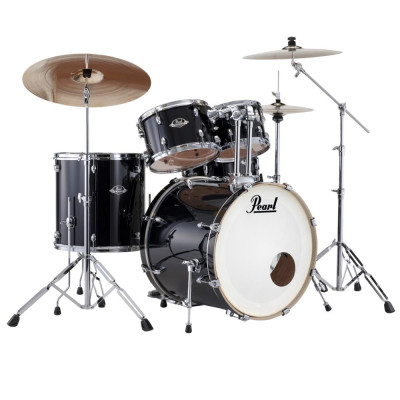 Pearl EXX725BR/C Export Jet Black Bungu komplekts