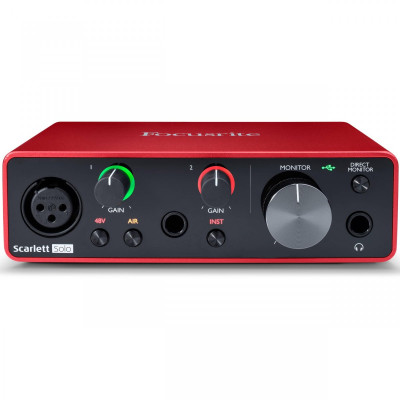 Focusrite Scarlett Solo 3rd Gen audio skaņas karte